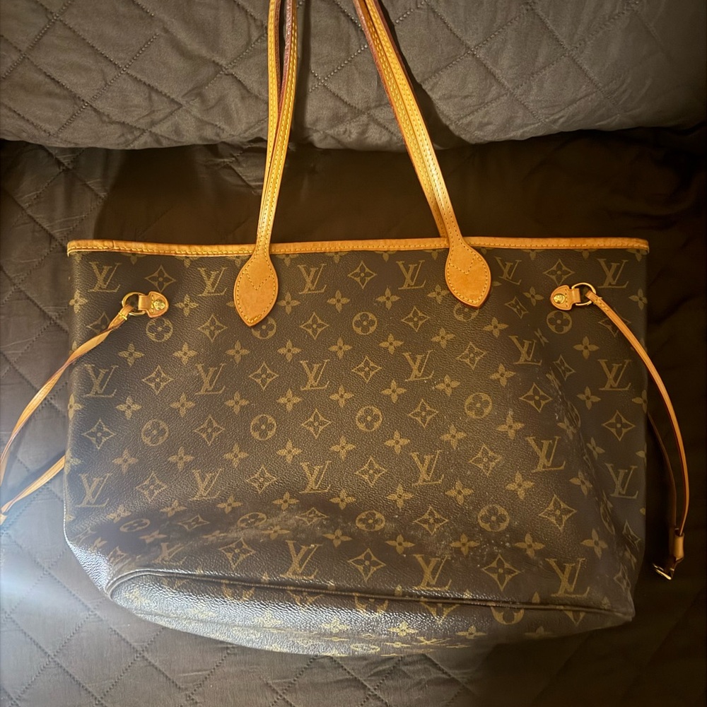 Louis Vuitton Dark Brown Monogram Tote - Picture 2 of 7